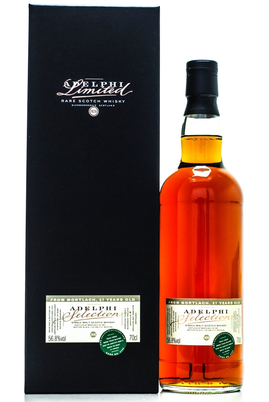 Mortlach - Mortlach 27 Years Old Adelphi Refill Sherry Cask: 3104 1 Of 271 Bottles 56.8% 1987 In Original Container
