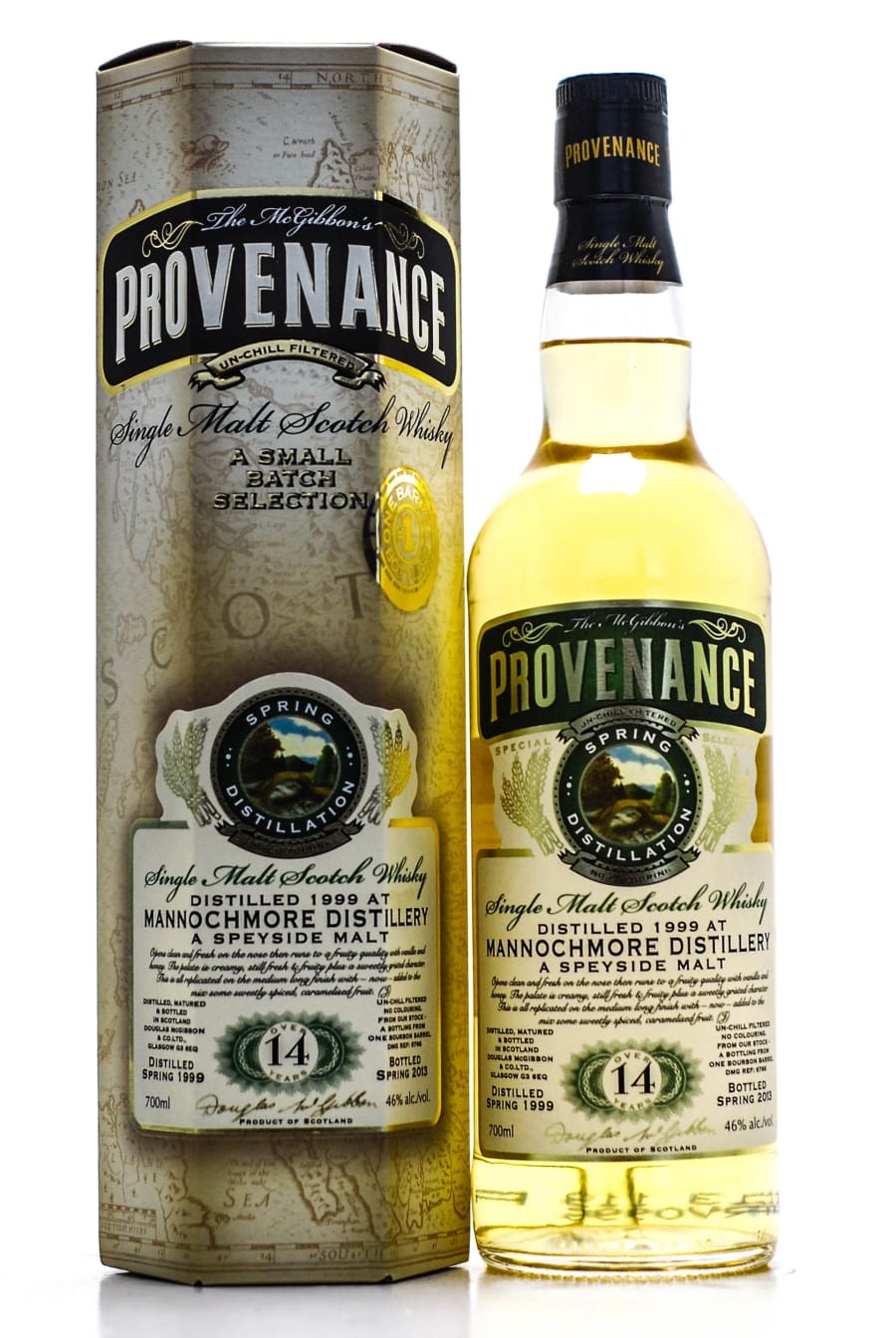 Mannochmore - 14 Years Old McGibbon's Provenance Cask: DMG9766 46% 1999 In Original Container