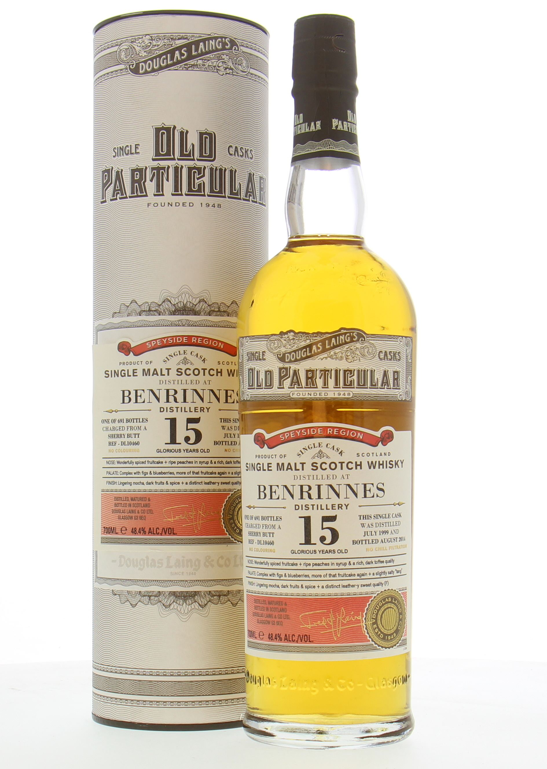 Benrinnes - 15 Years Old Particular Cask DL10460 48.4% 1999 In Original Container