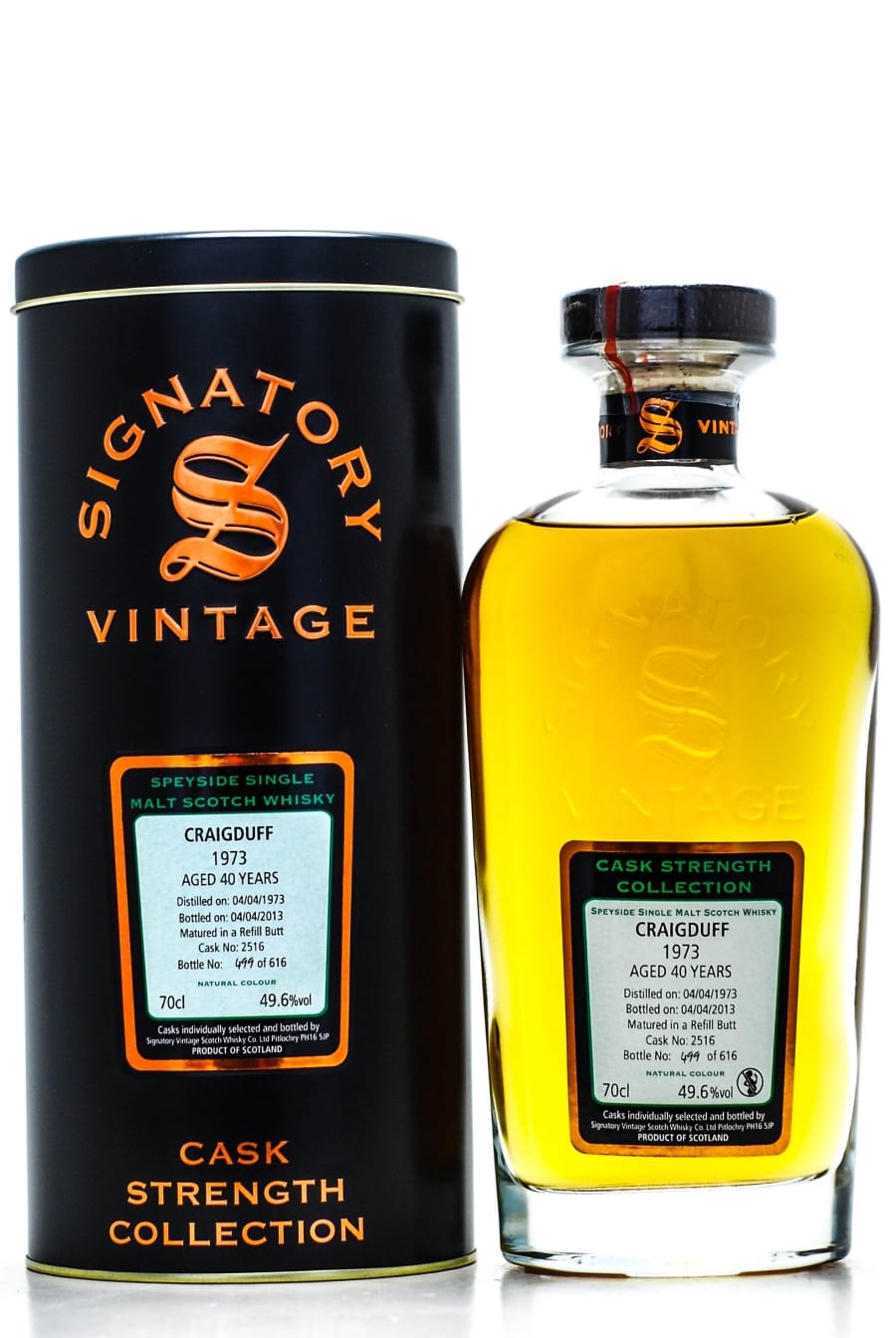 Graigduff - 40 Years Old Signatory Vintage Cask Strength Collection Cask: 2516 1 Of 616 Bottles 49.6% 1973 In Original Container