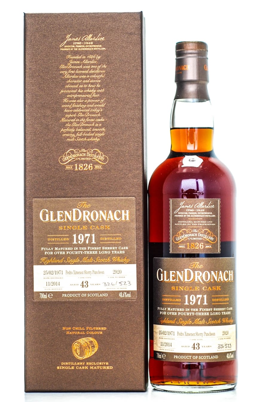 Glendronach - 43 Years Old 1971 Batch 11 Cask:2920 48.6% 1971 In Original Container
