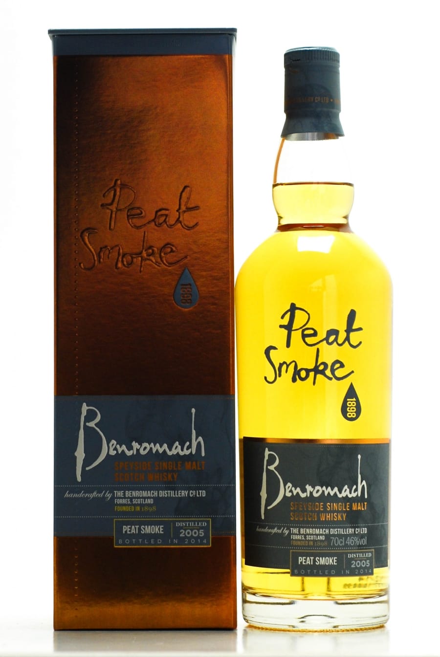 Benromach - Peat Smoke 67PPM 1st Fill Bourbon Barrel 46% 2005 In Original Container