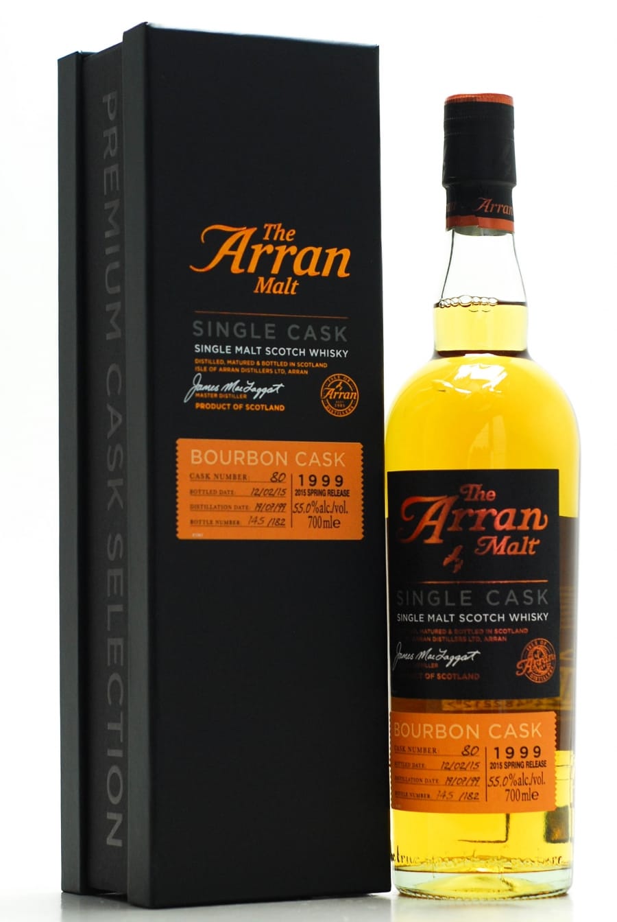 Arran - 2014 Spring Release Bourbon Cask 80 55% 1999 In Original Container