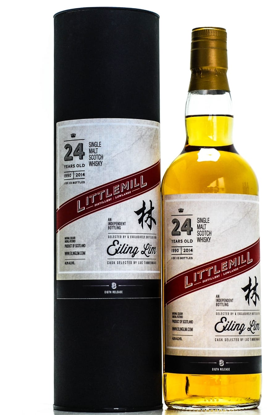 Littlemill - 24 Years Old Eiling Lim 8th Release 1 Of 113 Bottles 46.8% 1990 In Original Container
