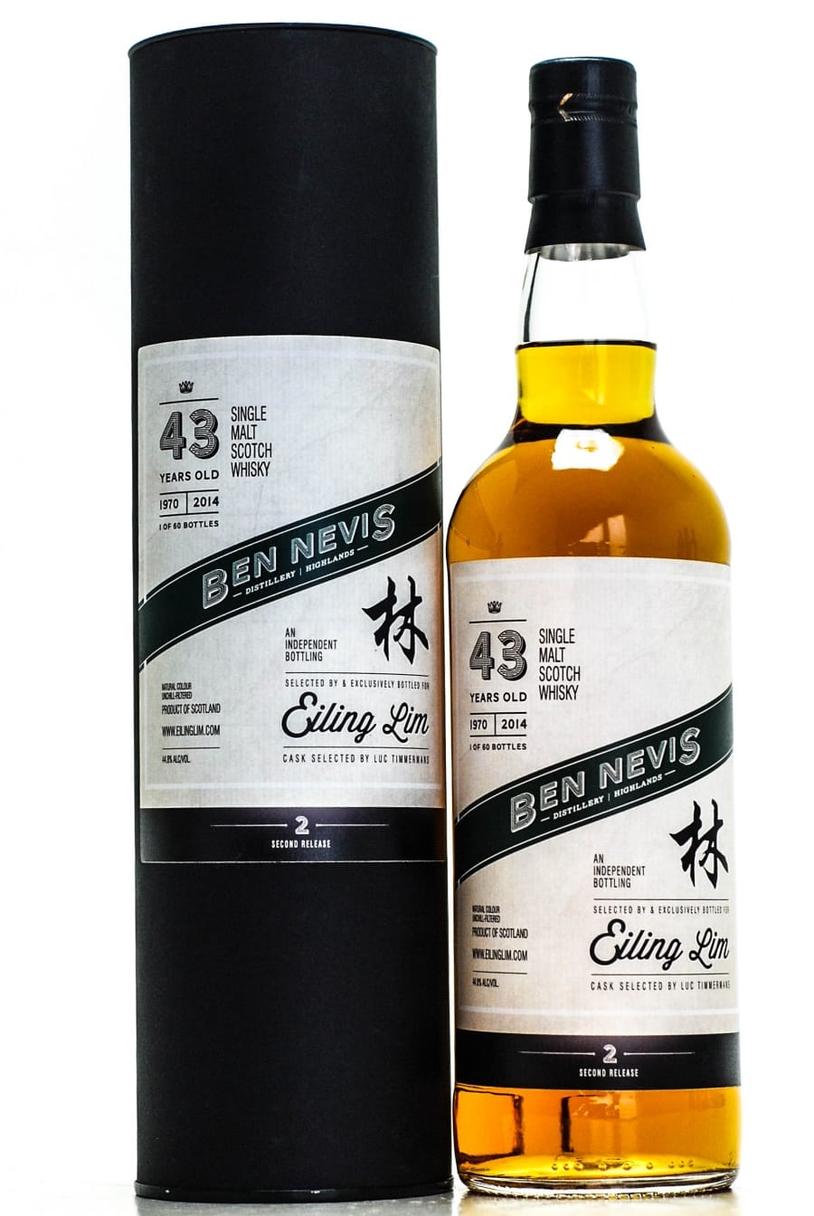 Ben Nevis - 43 Years Old Eiling Lim 2nd Release 1 of 60 bottles 44.8% 1970 In Original Container