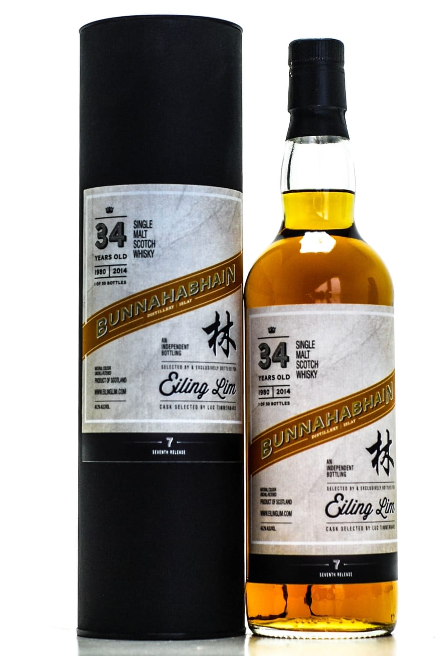 Bunnahabhain - 34 Years Old Eiling Lim 7th Release 1 Of 50 Bottles 46.2% 1980 In Original Container