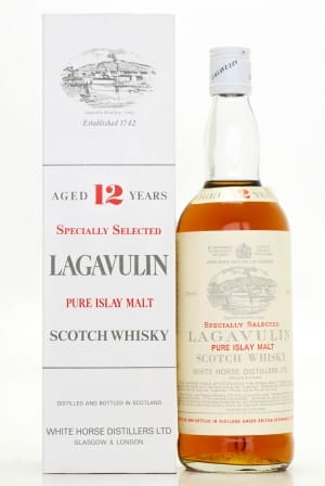 Lagavulin - 12 Years Old Pure Islay Malt White Horse Distillers Aged 12 Years on neck label late 1970's bottling 43% Late 70's 