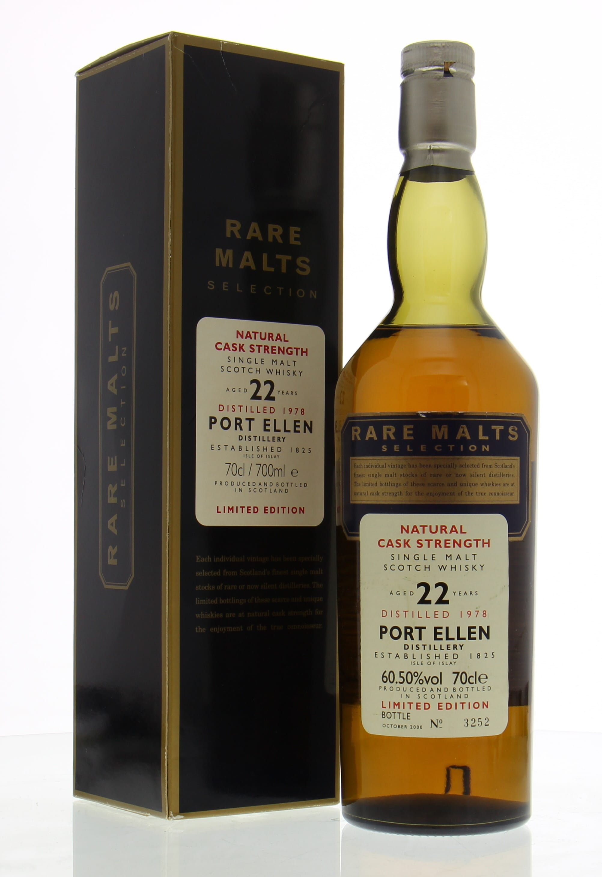 Port Ellen - 22 Years Old Rare Malts Selection 60.50% 1978 In Original Container