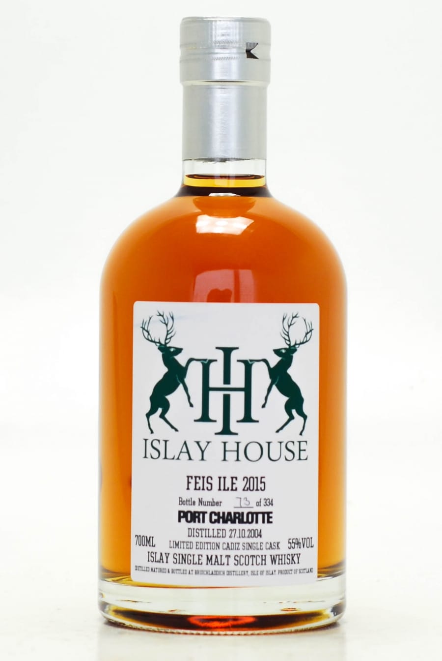Port Charlotte - Feis Isle 2015 Bottled For Islay House Cadiz Single Cask 55% 2004 Perfect