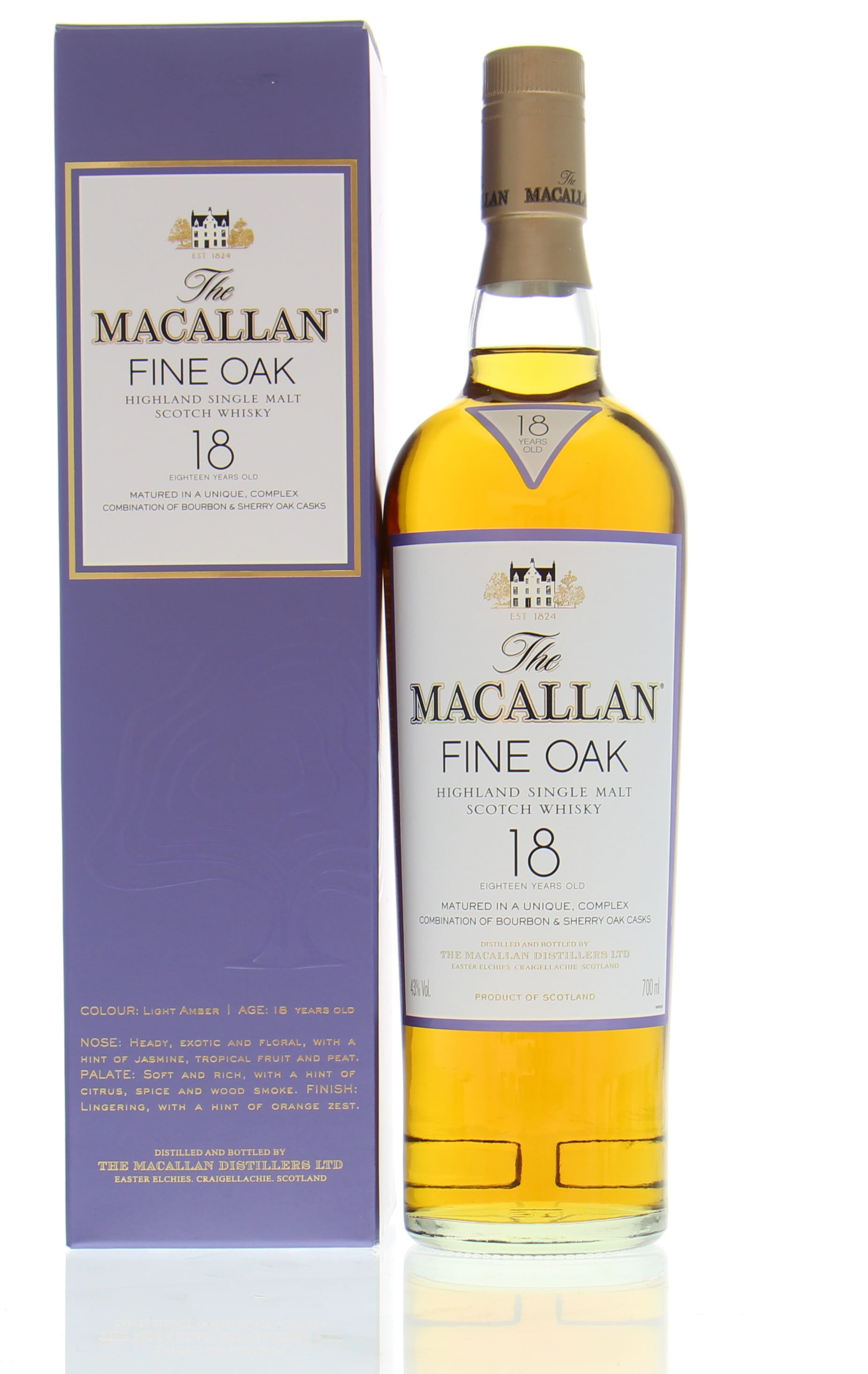 Macallan - Macallan 18 Years Old Fine Oak New Label 43% NV In Original Container