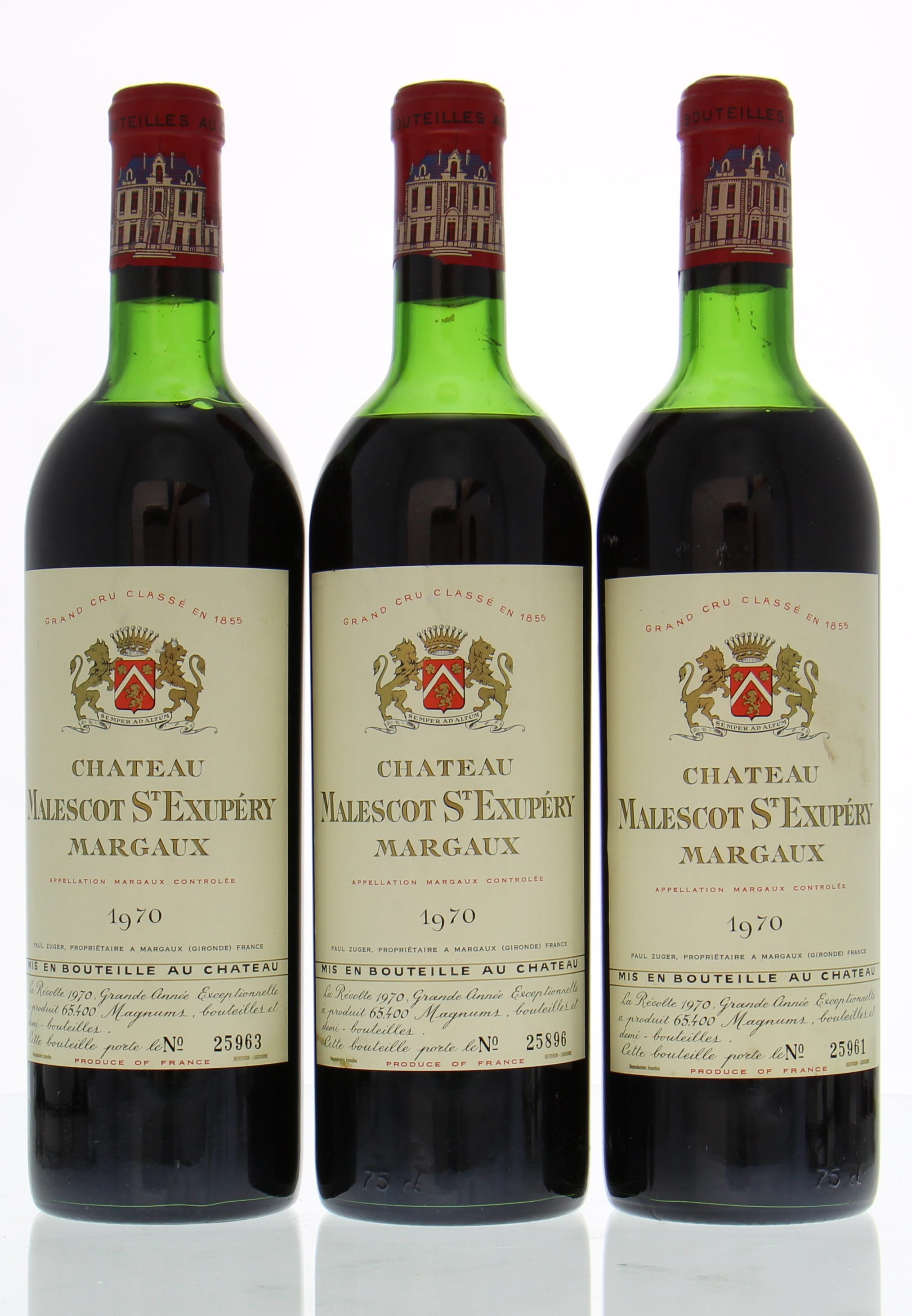 Chateau Malescot-St-Exupery - Chateau Malescot-St-Exupery 1970 High shoulder