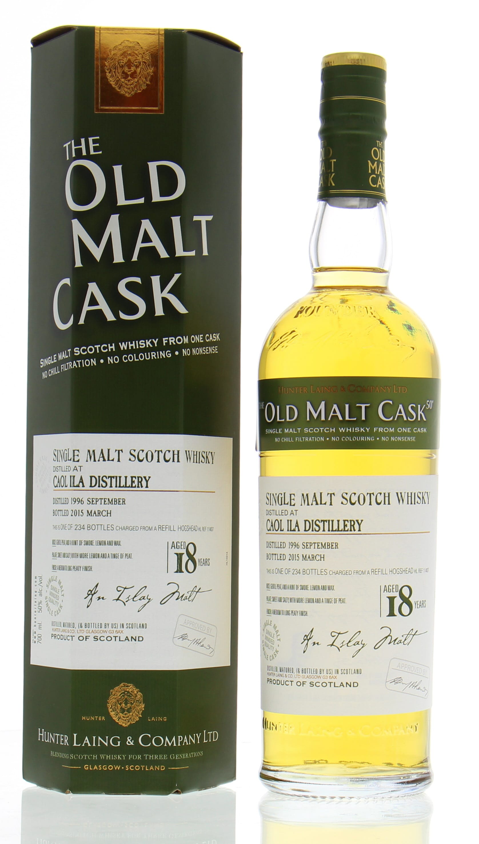 Caol Ila - 18 Years Old Malt Cask Cask:HL11407 50% 1996 In Original Container