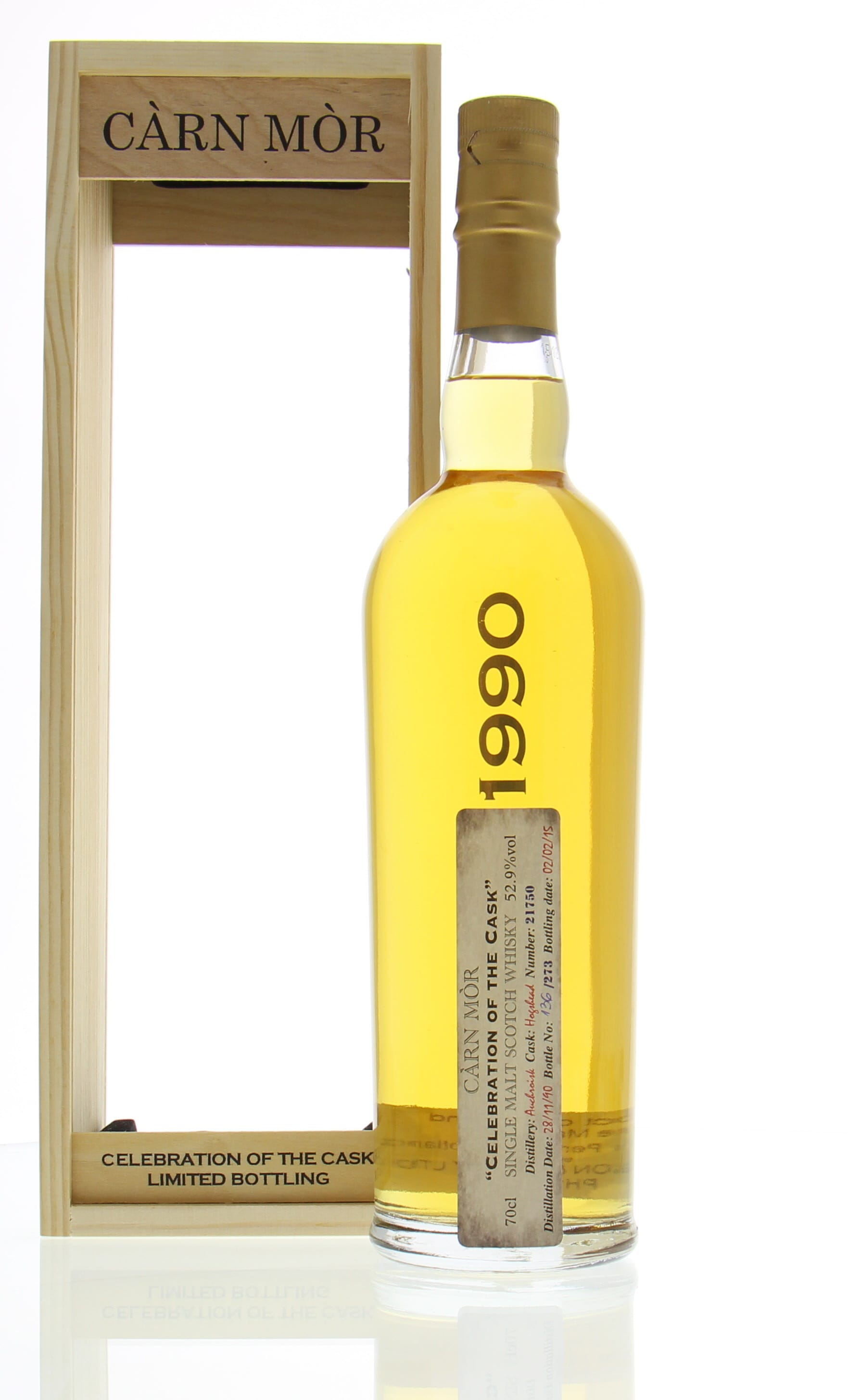Auchroisk - 24 Years Old Càrn Mòr Celebration of the Cask: 21750 1 Of 273 Bottles 52.9% 1990 In Original Wooden Case