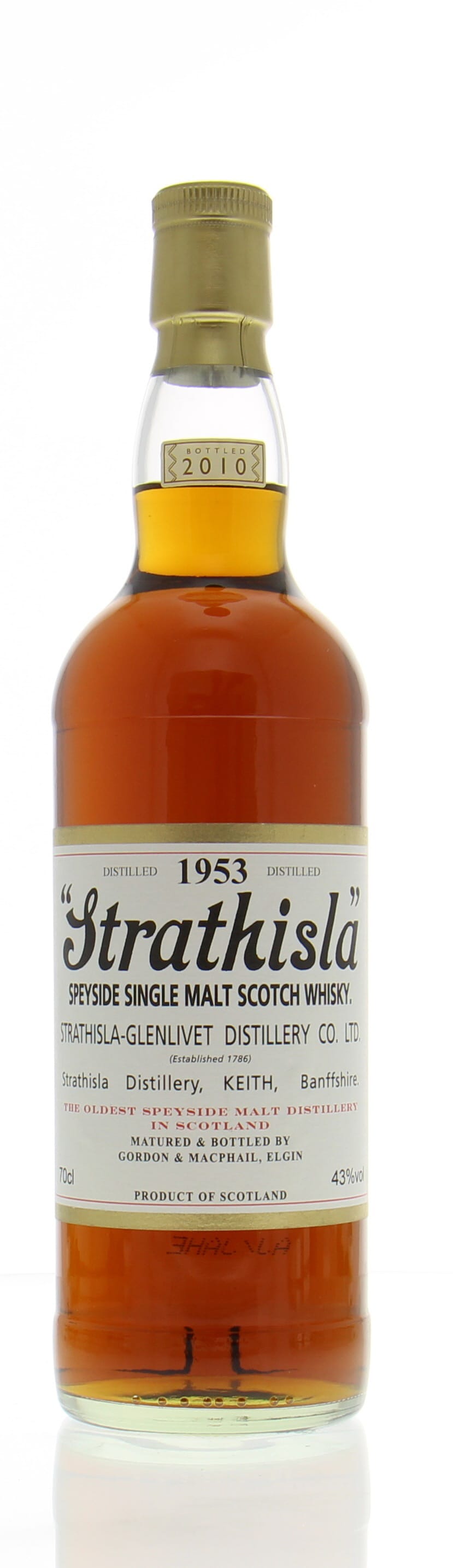 Strathisla - 1953 Gordon & MacPhail 43% 1953 NO OC