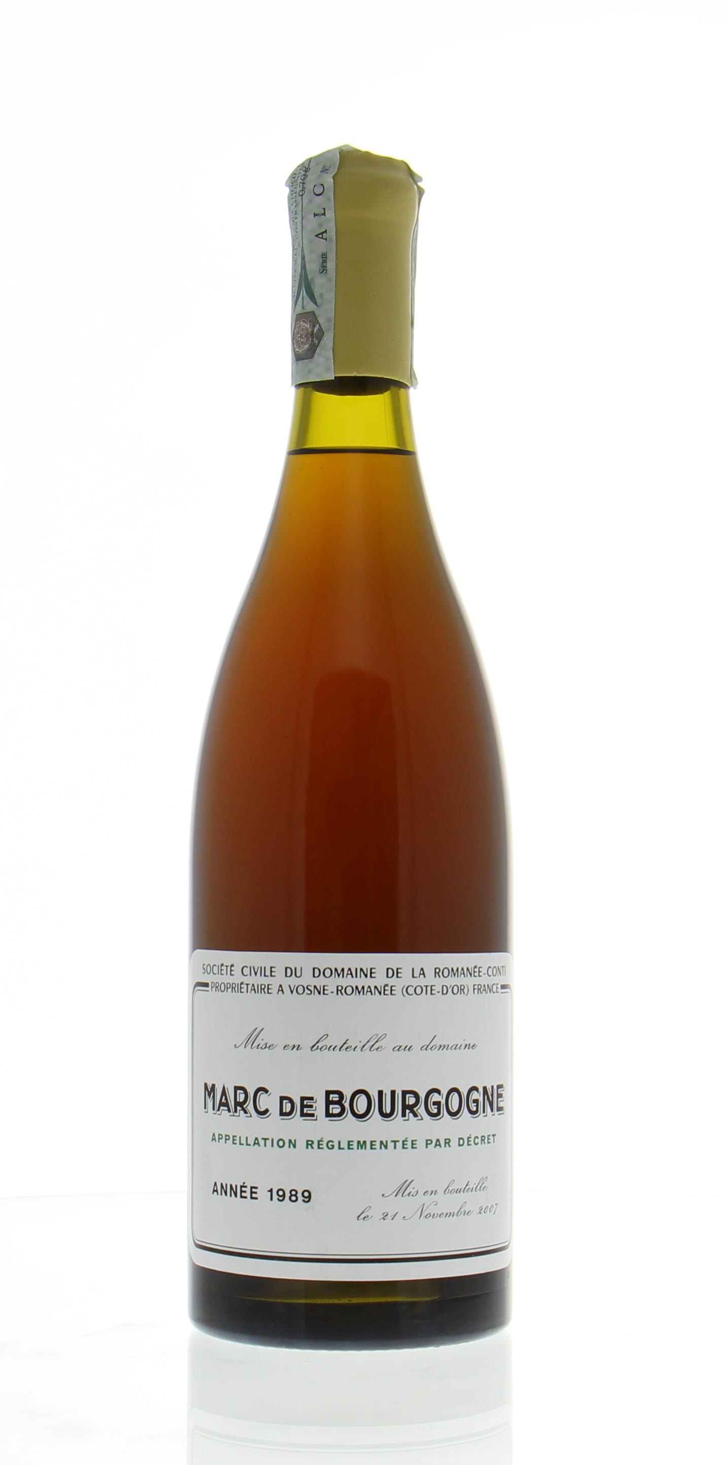 Domaine de la Romanee Conti - Marc de Bourgogne 1989 Perfect