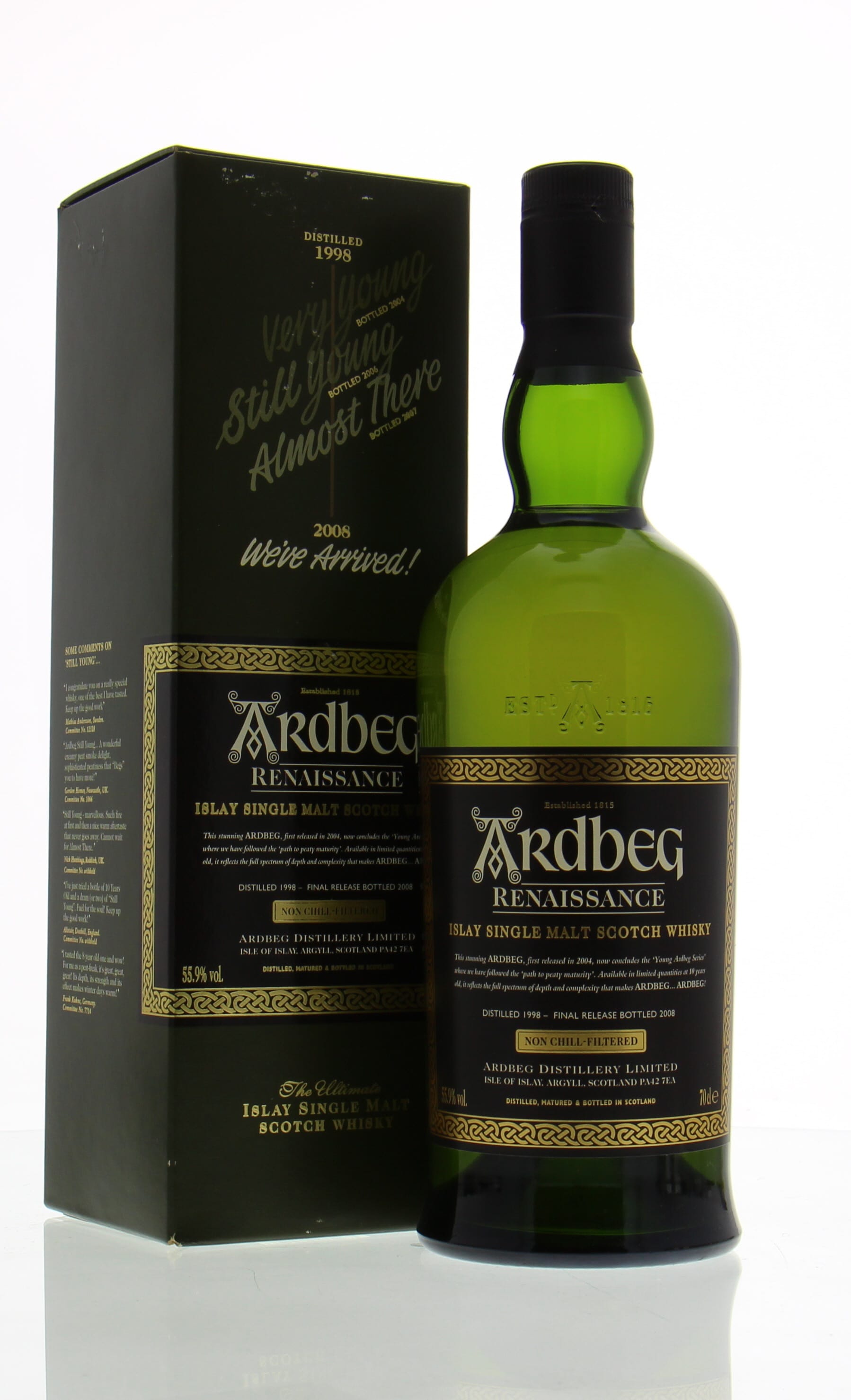 Ardbeg - Renaissance 10 Years Old 55.9% 1998 In Original Container