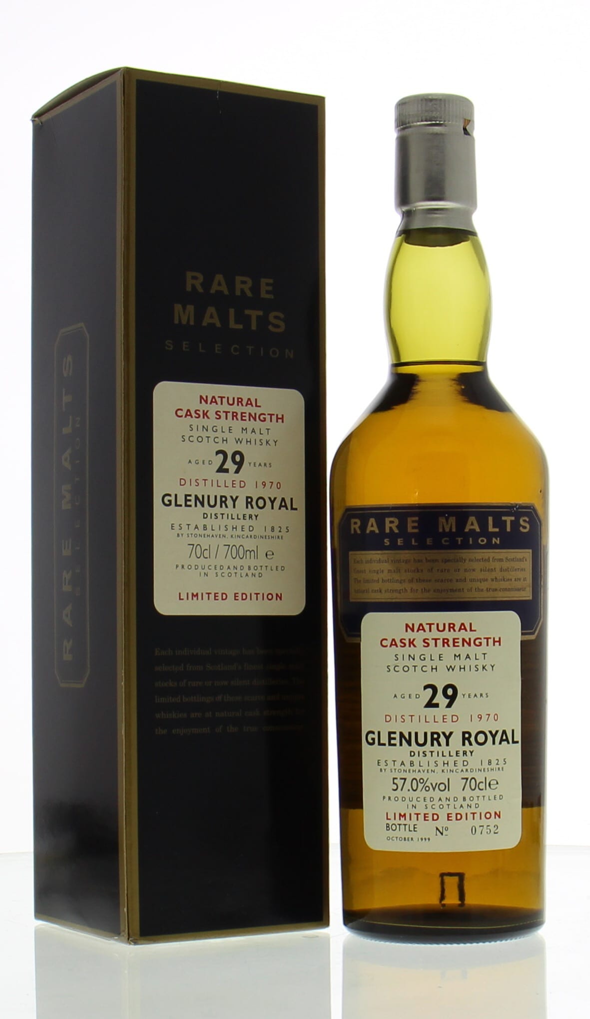 Glenury Royal - 29 Years Old  Rare Malts Selection 57% 1970 In Original Container