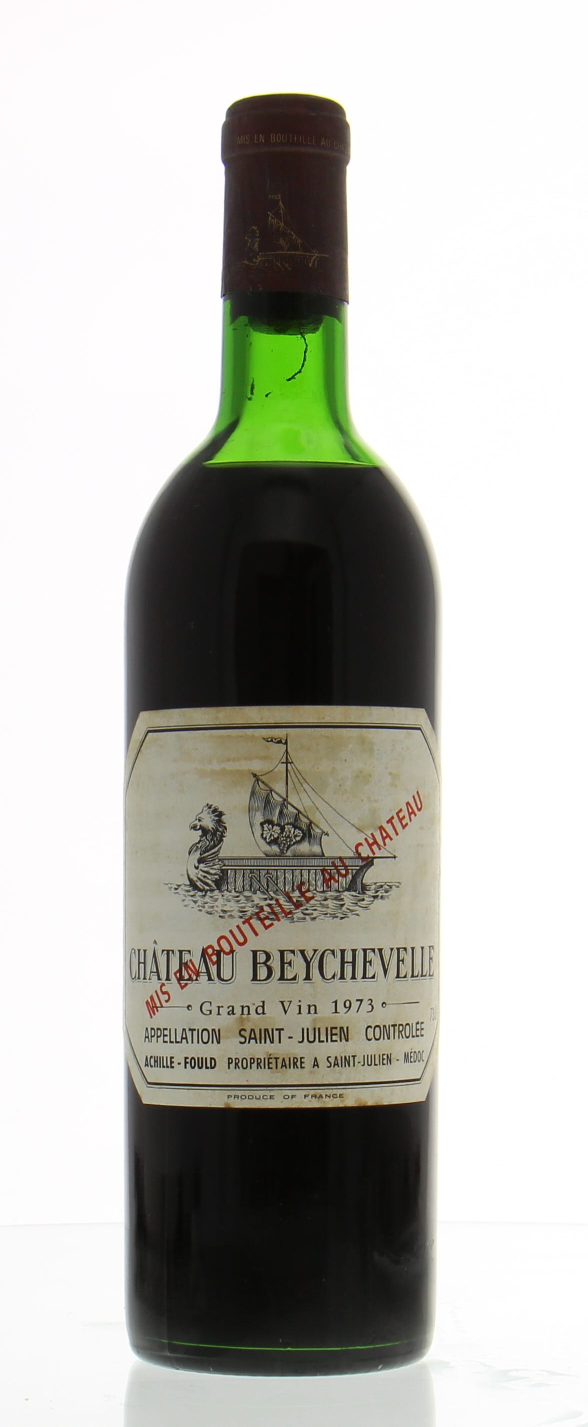 Chateau Beychevelle - Chateau Beychevelle 1973 High-Top shoulder
