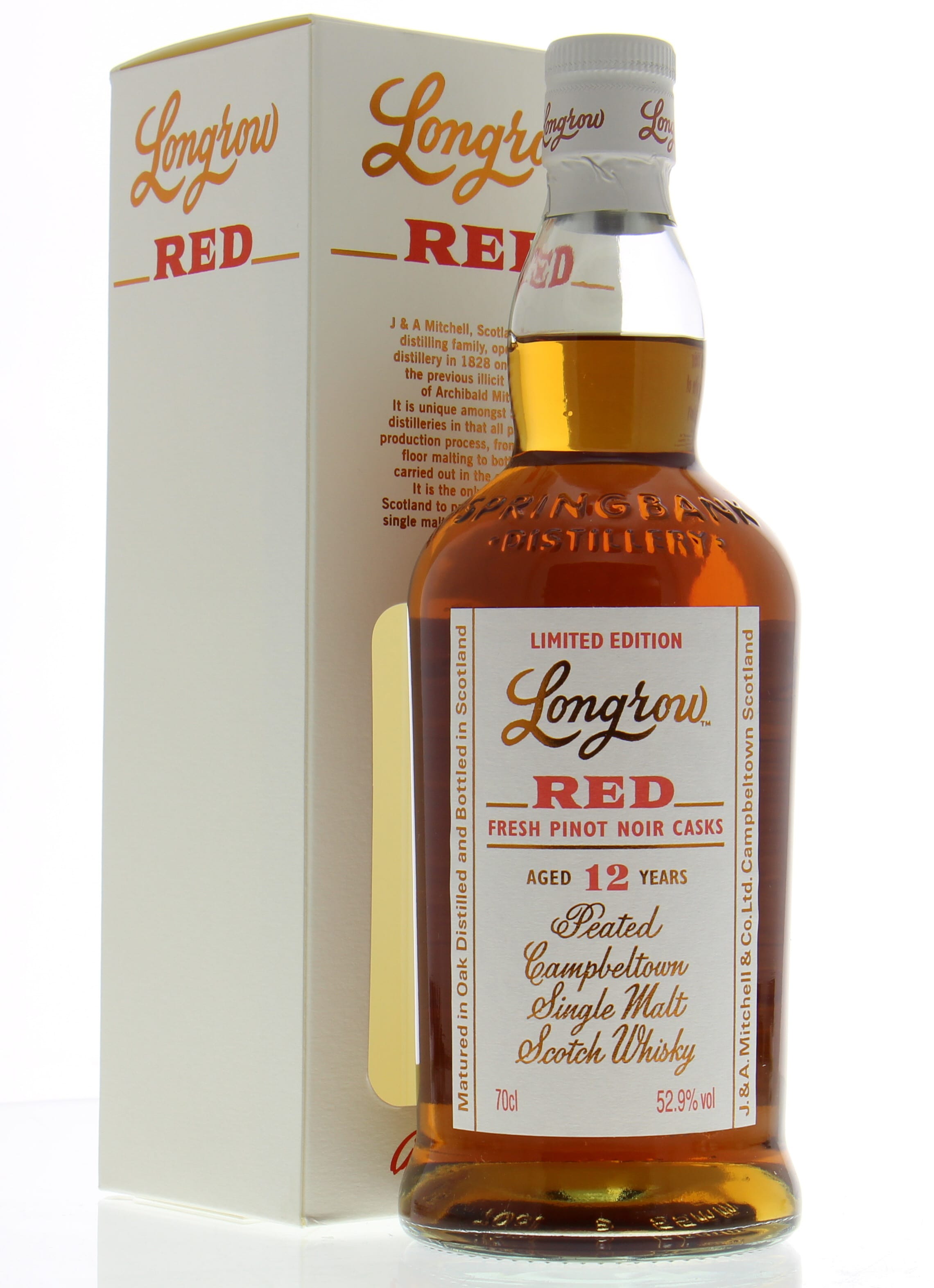Longrow - Red 12 Years Old Fresh Pinot Noir Casks 52.9% NV In Original Container