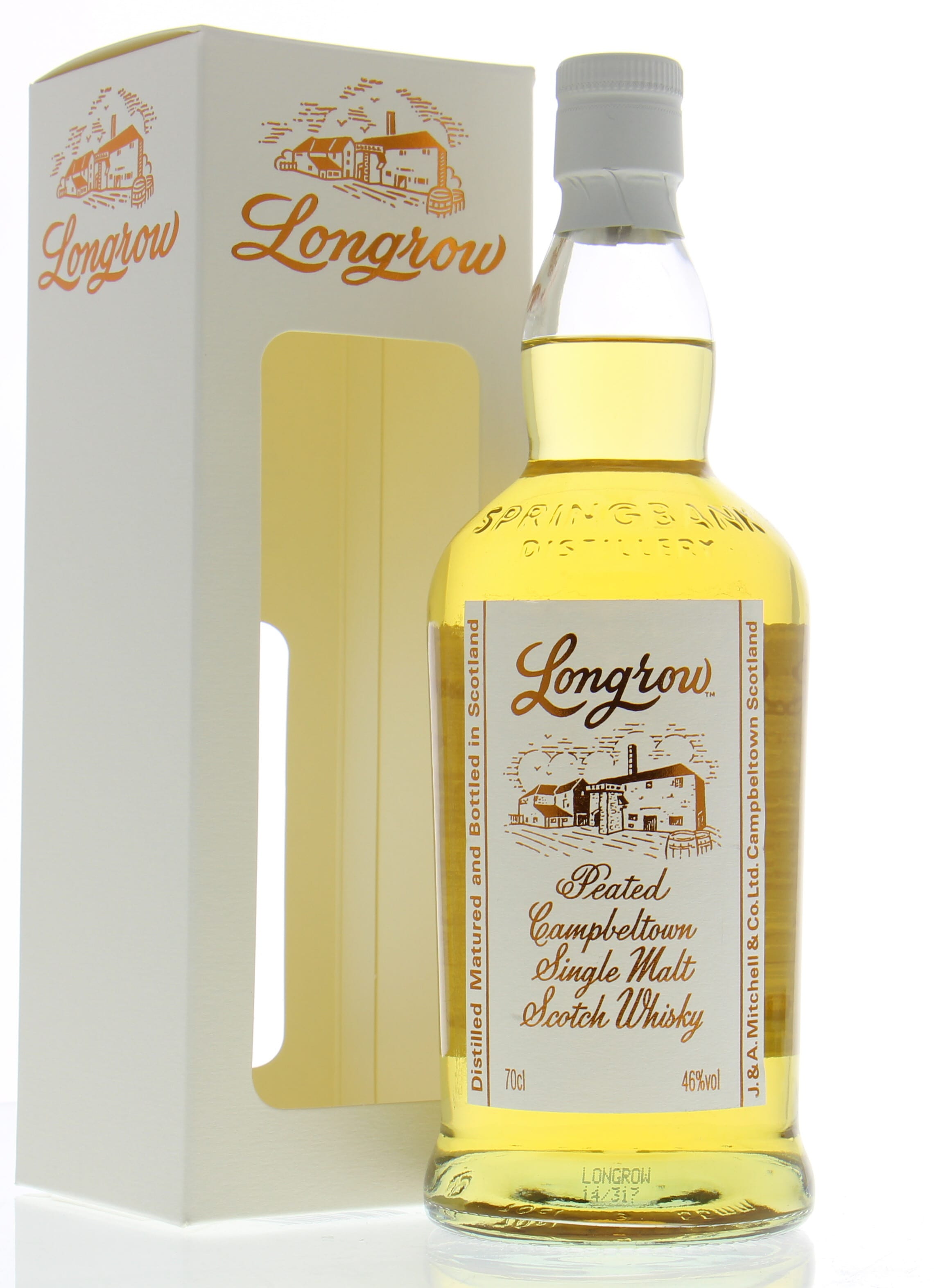 Longrow - Longrow Peated Campbeltown Single Malt Scotch Whisky Botteling Serie Bottle code 14/317 46% NAS In Original Container