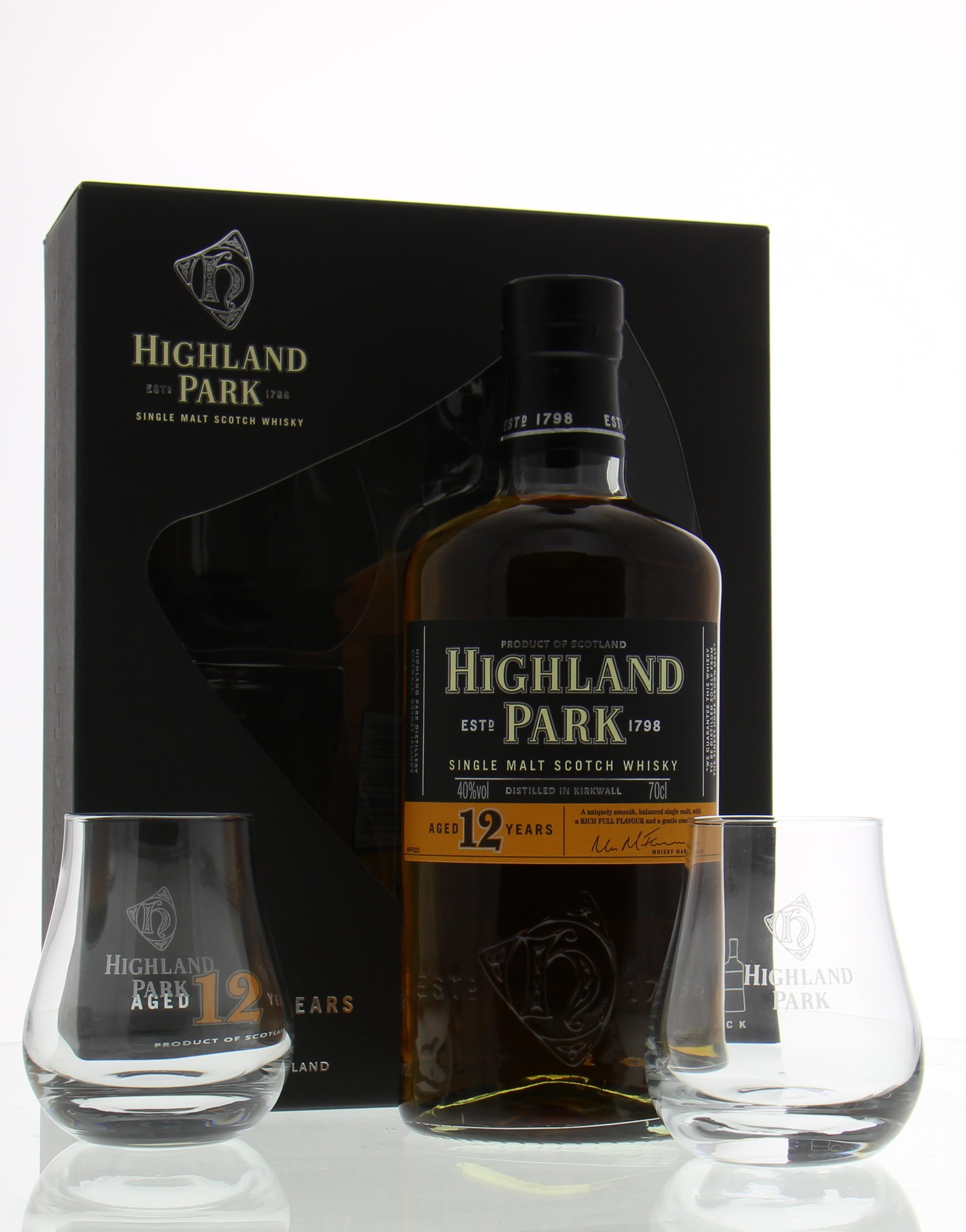 Highland Park - 12 Years Old Giftpack Edition with 2 Glasses 40% NV In Original Container