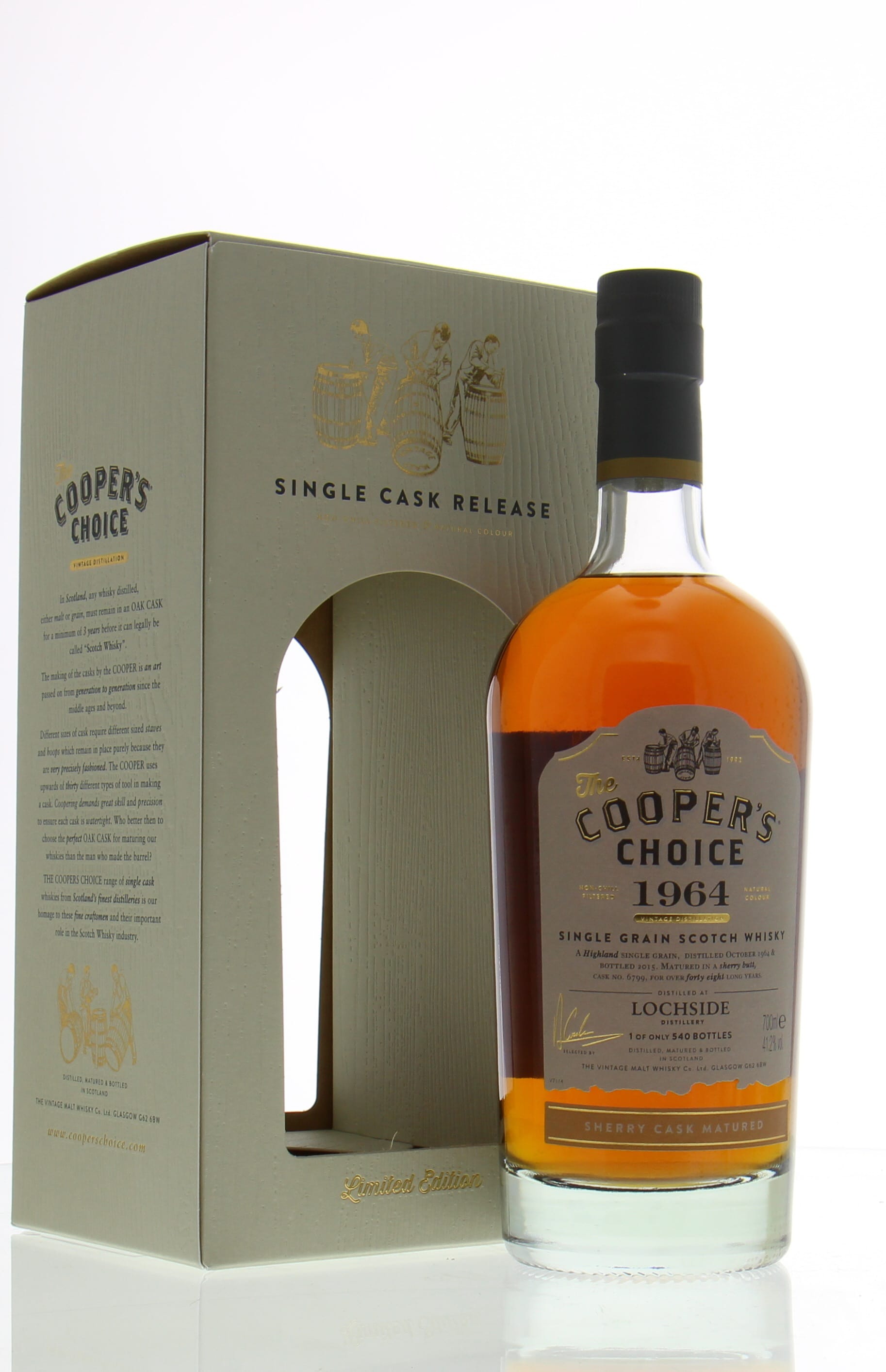 Lochside - 48 Years Old Cooper's Choice Cask: 6799  41.2% 1964