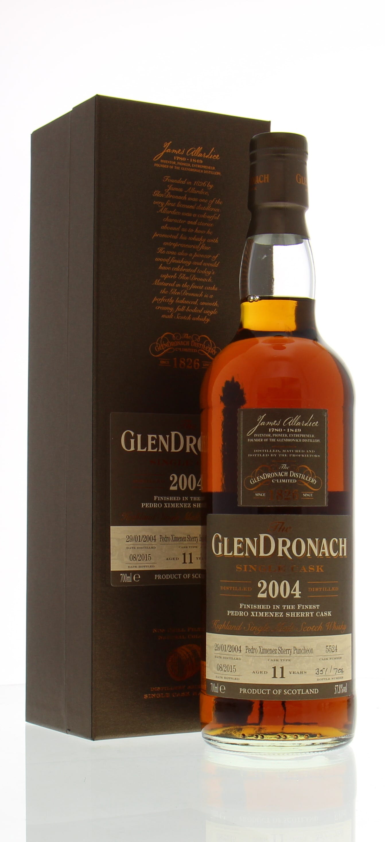 Glendronach - 11 Years Old Batch 12 Cask:5524 57.8% 2004 In Original Container